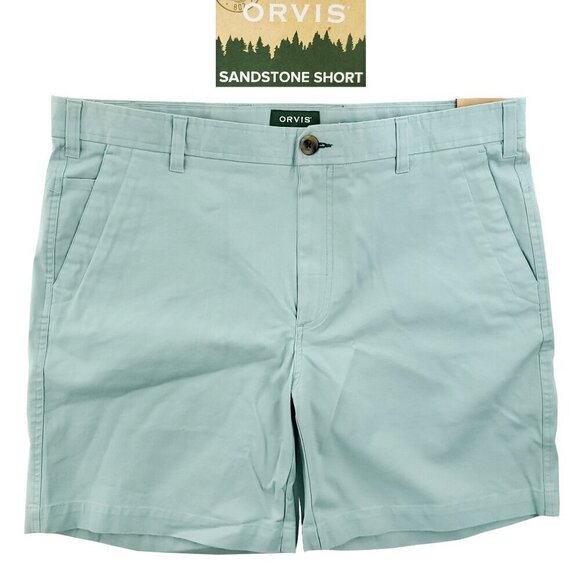 Orvis Sandstone Chino Shorts Stretch Men's 38 Waist NWT - Picture 1 of 11